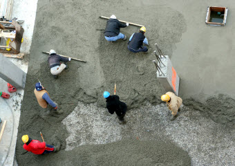 Laying Concrete Finishing Beton