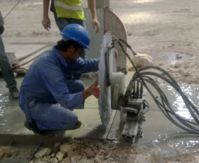 Wall Sawing for Slabs